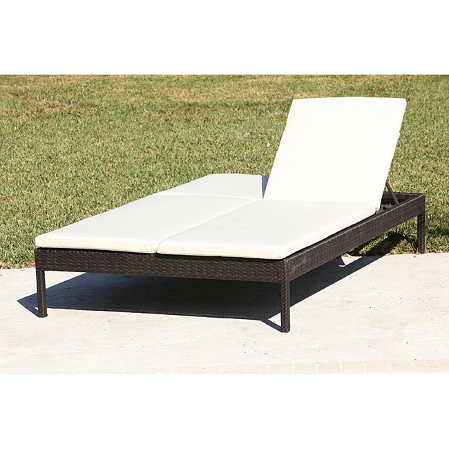 Resin Wicker Double Chaise Lounge - Free Shipping Today - Overstock.com