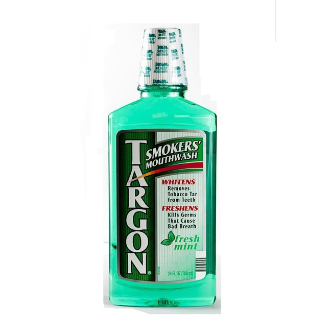 Targon 24 oz Smokers Fresh Mint Mouthwashes (Pack of 4)   