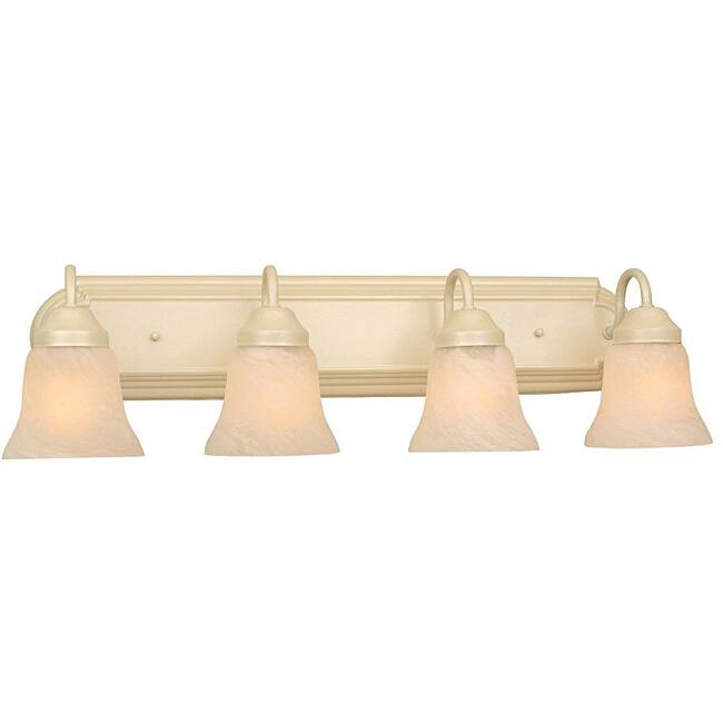 Transitional 4-light Pearl Mist Bath Fixture