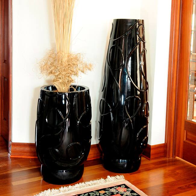 Set of 2 Tambou Fiberglass Over-sized Planters (Philippines)