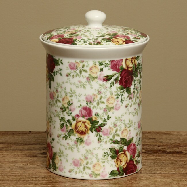 Royal Albert Country Rose Chintz Cookie Jar Free Shipping On Orders