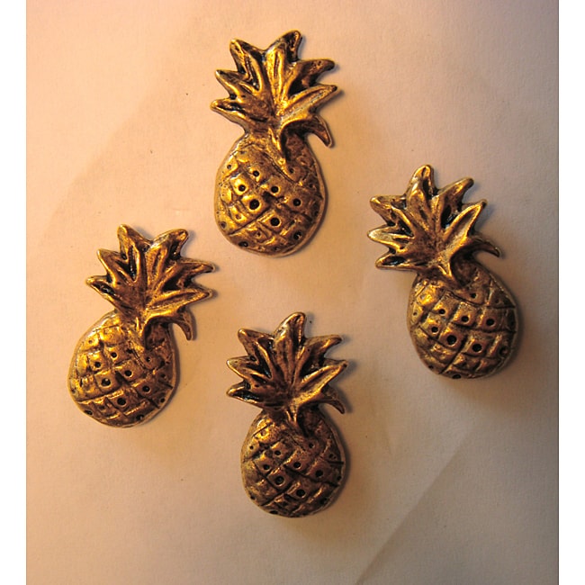 Jean Antique Gold Pineapple Push Pins (Set of 21)