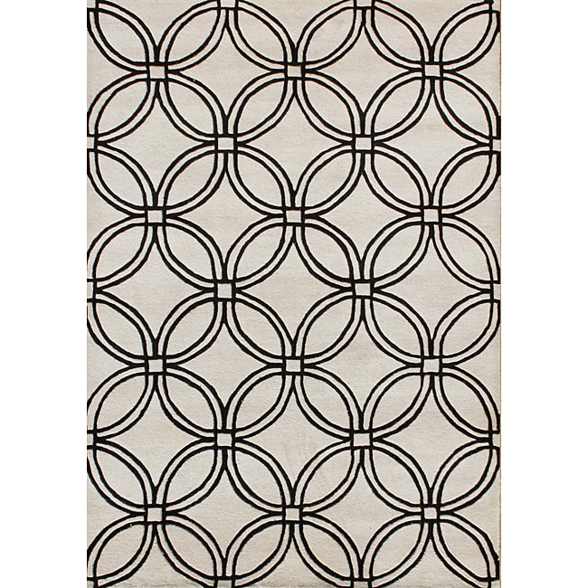 Handmade Metro Circles Light Grey Area Rug (8 x 10) Today $318.99 4