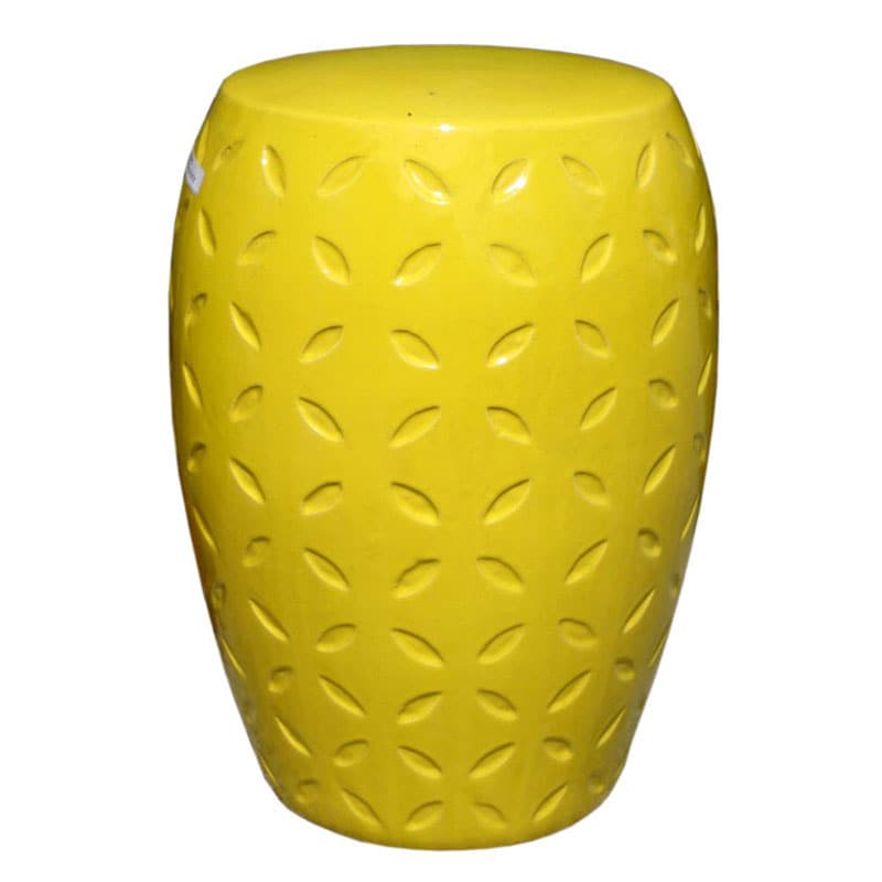 Yellow Lattice Ceramic Garden Stool - Free Shipping Today - Overstock ...