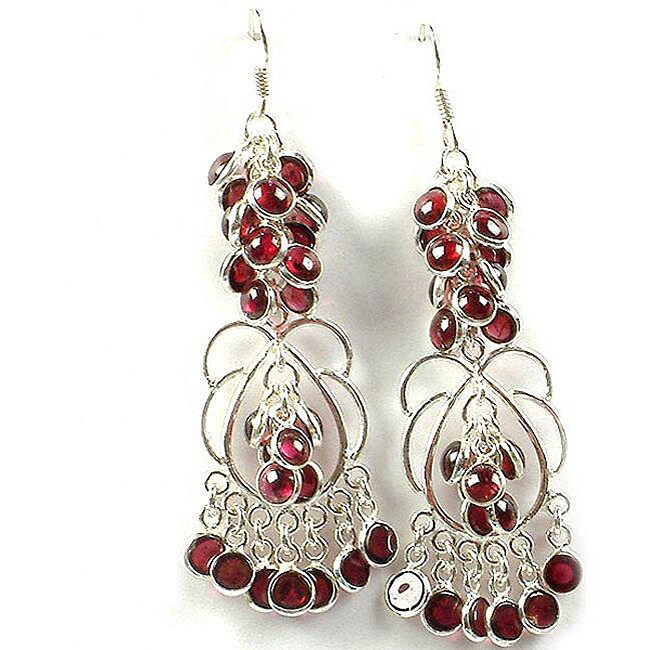 Shop Sterling Silver Chandelier Earrings (India) Free Shipping