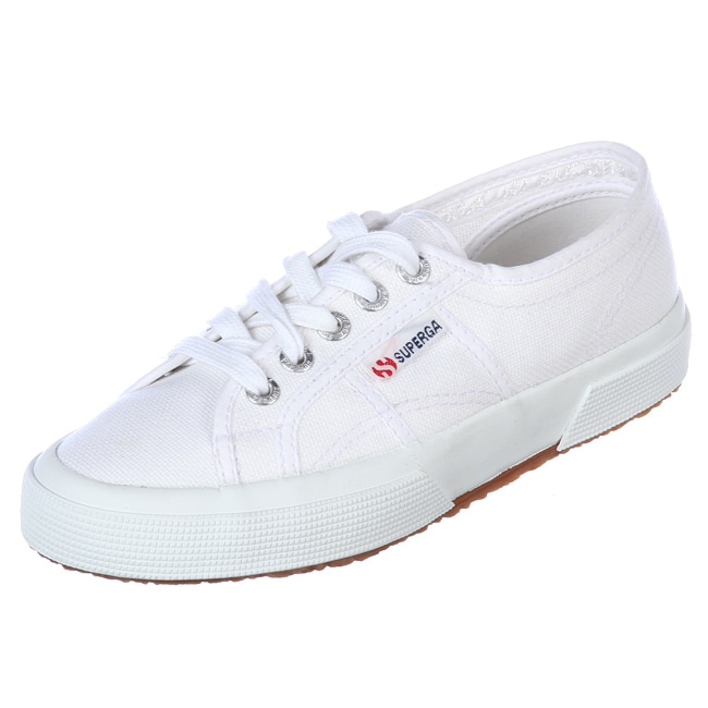 Superga Unisex '2750 Classic' White Canvas Shoes - 13553019 - Overstock ...