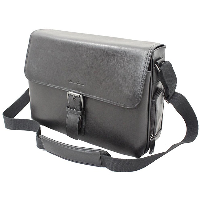 Shop Kenneth Cole New York 15.4-inch Leather Laptop Messenger Bag ...