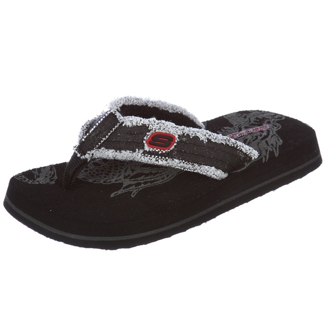 Skechers Boy's 'Hydra' Frayed Thongs Sandals - Free Shipping On Orders Over $45 - Overstock.com 