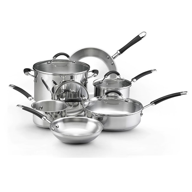 KitchenAid Stainless Steel 10 pc Cookware Set  