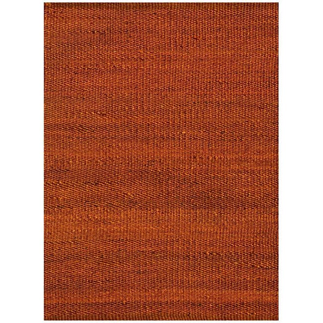 Hand woven Rust Jute Rug (5 x 8) Today $99.99 4.5 (2 reviews)