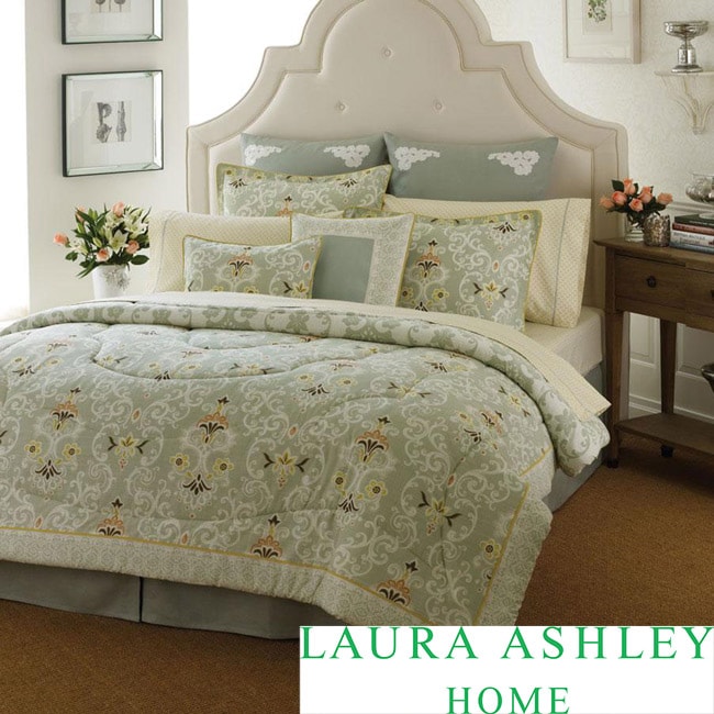 Laura Ashley Sheffield 4piece Cal Kingsize Comforter Set Free
