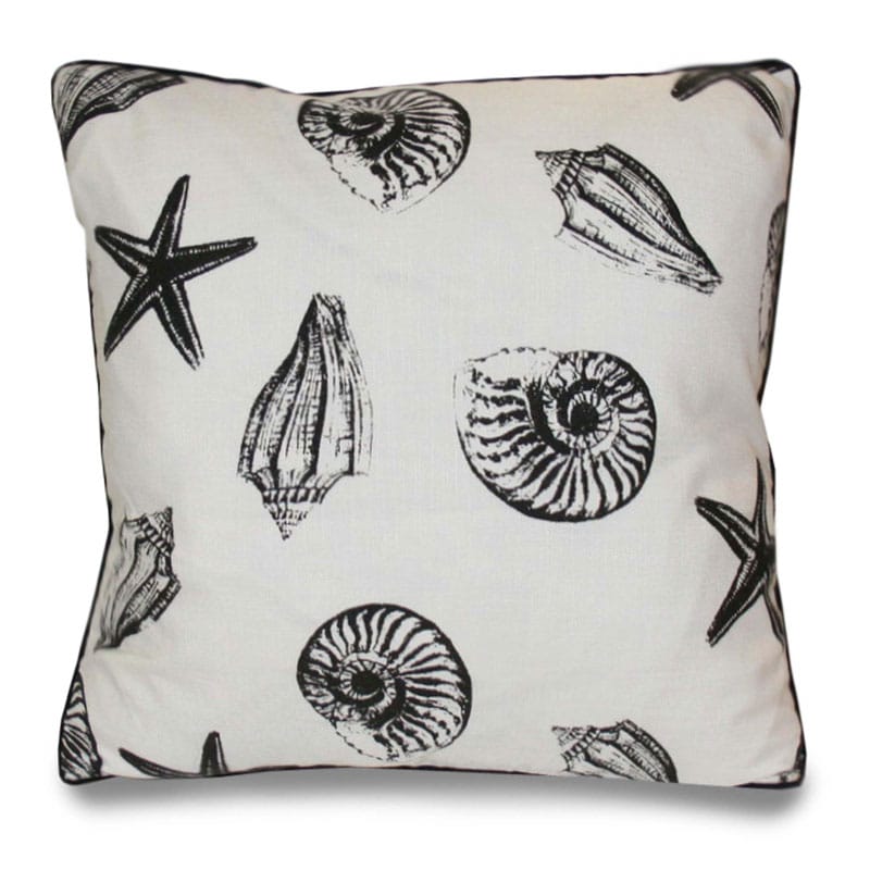 Scattered Seashells 20-inch Decorative Pillow