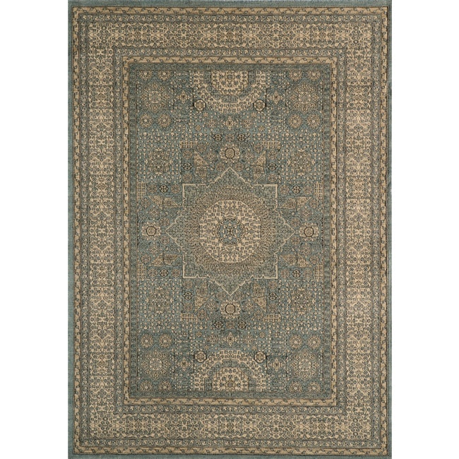 Preston Blue Tabriz Rug (311 X 57)