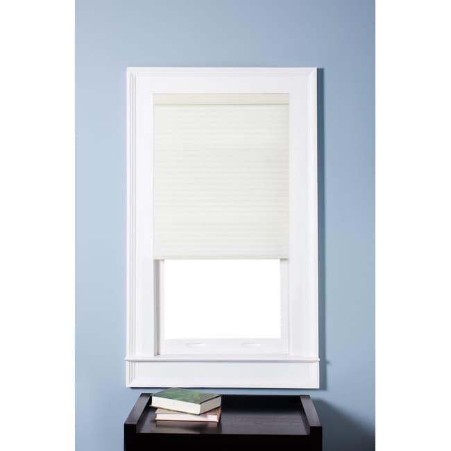 Arlo Blinds Honeycomb Cell Light-filtering Pure White Cellular Shades (33.5 x 72)