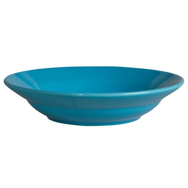 Waechtersbach Turquoise Rimmed Soup Plates (Set of 4)