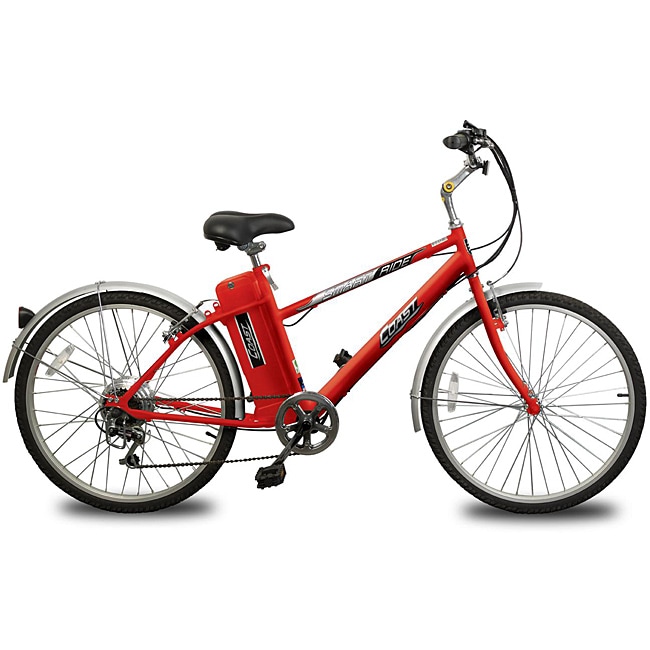 Coast Smart Ride Red Electric Bicycle  