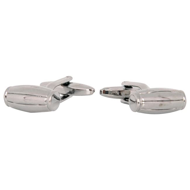 Cuff Daddy Gunmetal Barrel Cuff Links