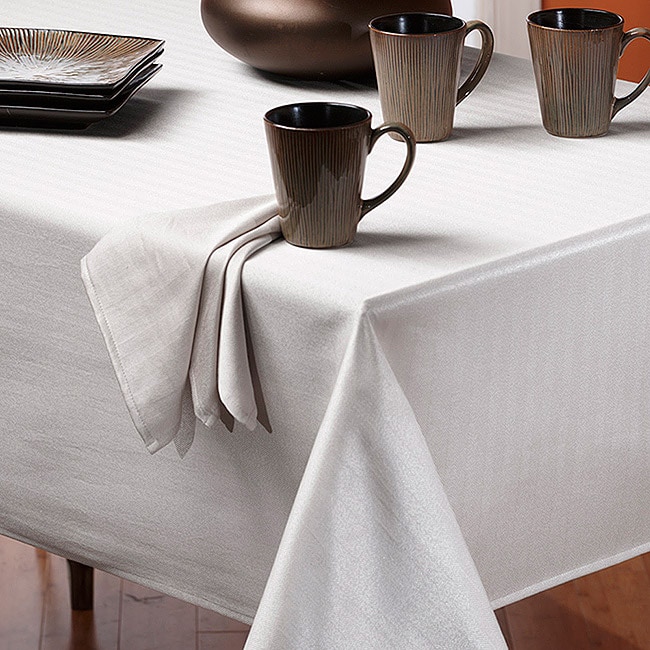 Rosedale Spill proof White 60x84 inch Tablecloth Today $22.49 3.8 (4