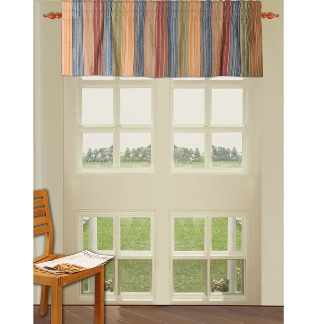 Katy Multi Striped Quilted Valance  