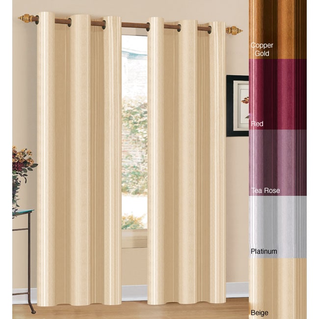 Lush Decor Ivory 84 inch Paloma Curtain Panel  