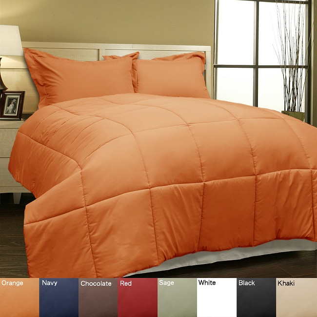 Microfiber Down Alternative Comforter and Sham Set Free Shipping On