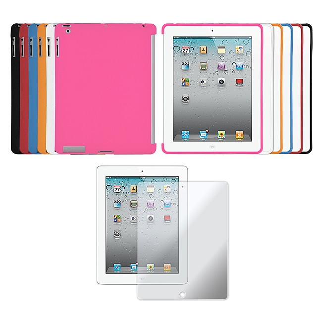 Premium Apple iPad 2 TPU Rear only Case and Screen Protector 