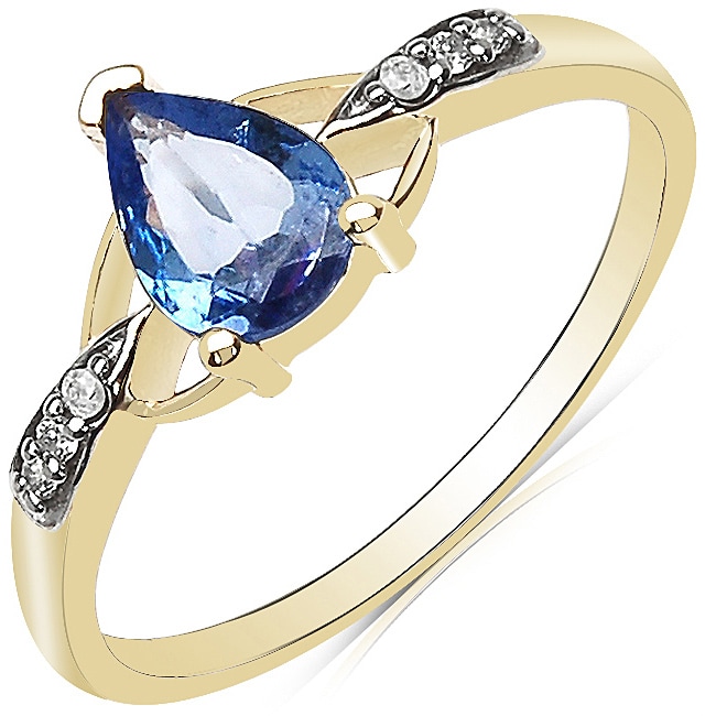 tanzanite and diamond accent ring today $ 186 99 sale $ 168 29 save