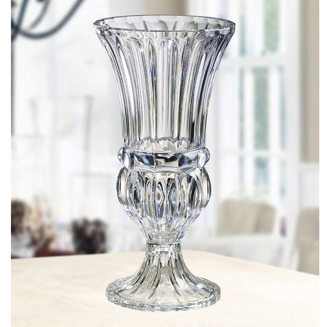 Crystal Clear Athena Pedestal Hurricane Vase
