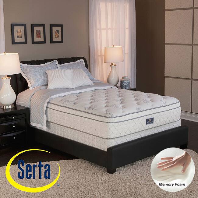 Serta Perfect Sleeper Conviction Euro Top Queen-size Mattress and Box Spring Set - Off-White