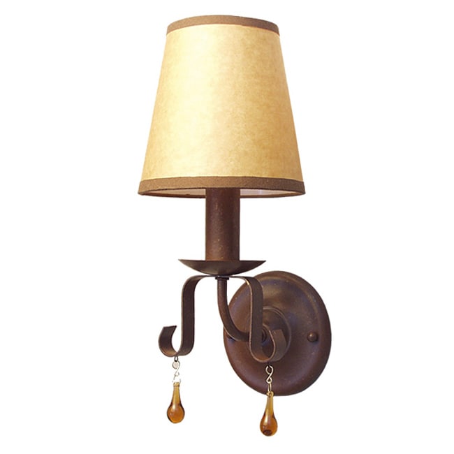 Woodbridge Lighting Breckenridge 1-light Rust Wall Sconce
