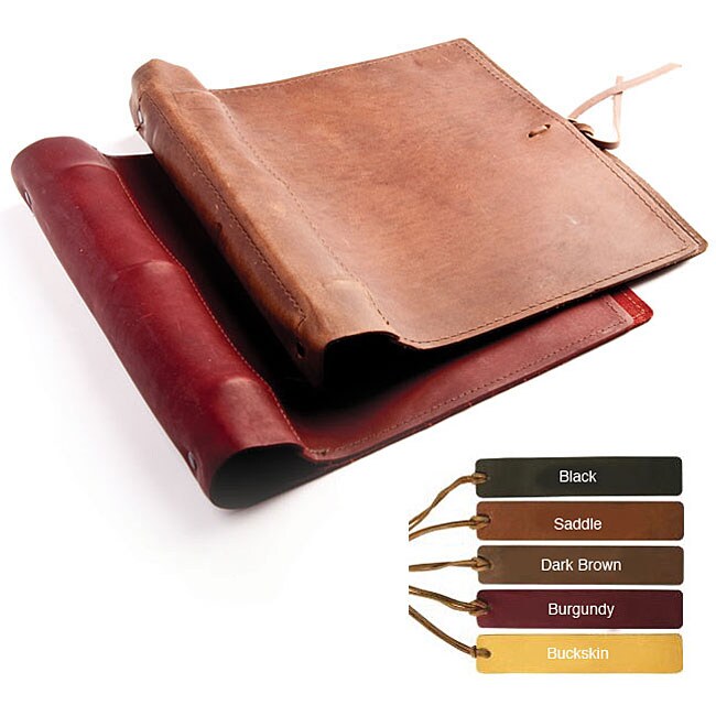 mens leather binder