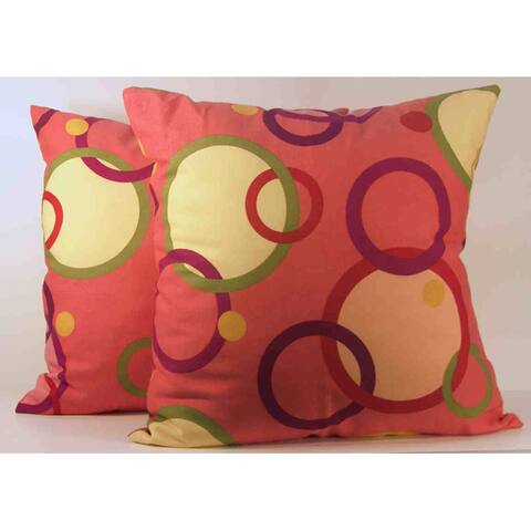 Ring Toss Guava Pillows (Set of 2)