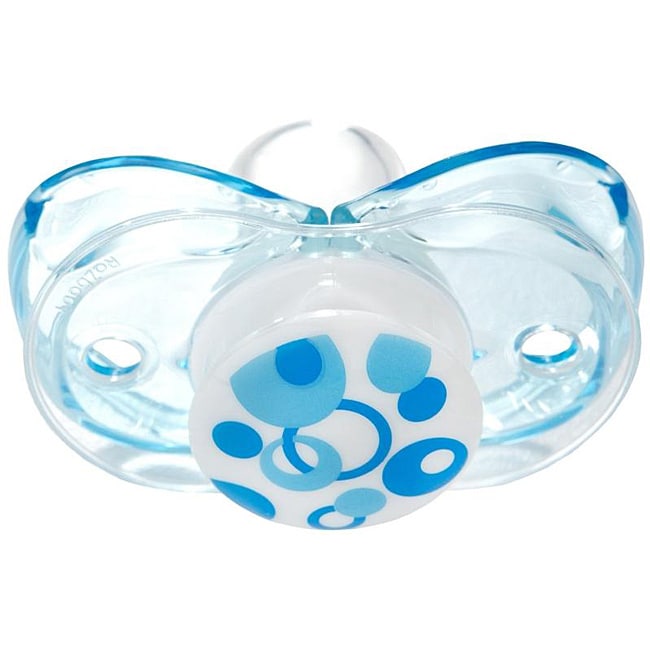 Razbaby Keep it kleen Blue Circles Pacifier