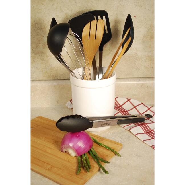 Kitchen Utensil 10-piece Set with Ceramic Holder