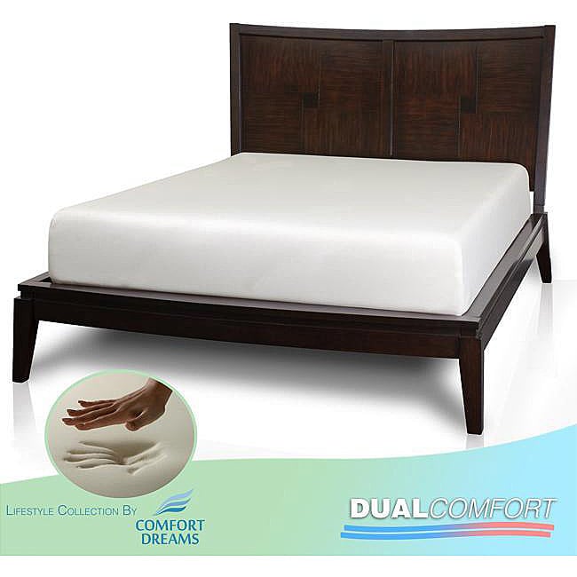 Comfort Dreams Dual Comfort 12-inch Queen-size Memory Foam Mattress
