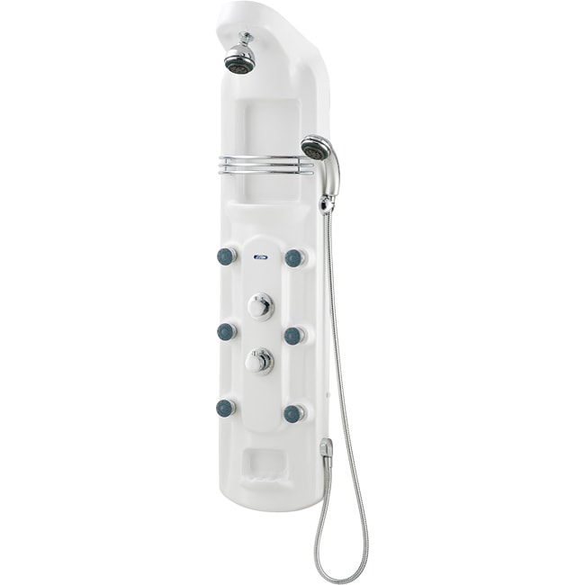 55 inch White Acrylic 6 jet Shower Panel Today $384.75