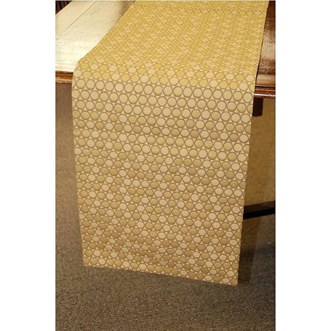 Gold Italian 70-inch Woven Table Runner
