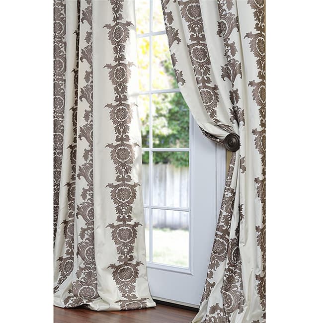 Exclusive Fabrics Ralston Faux Silk 96-inch Curtain Panel
