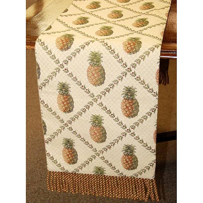 Corona Decor Pineapple Italian 70-inch Table Runner