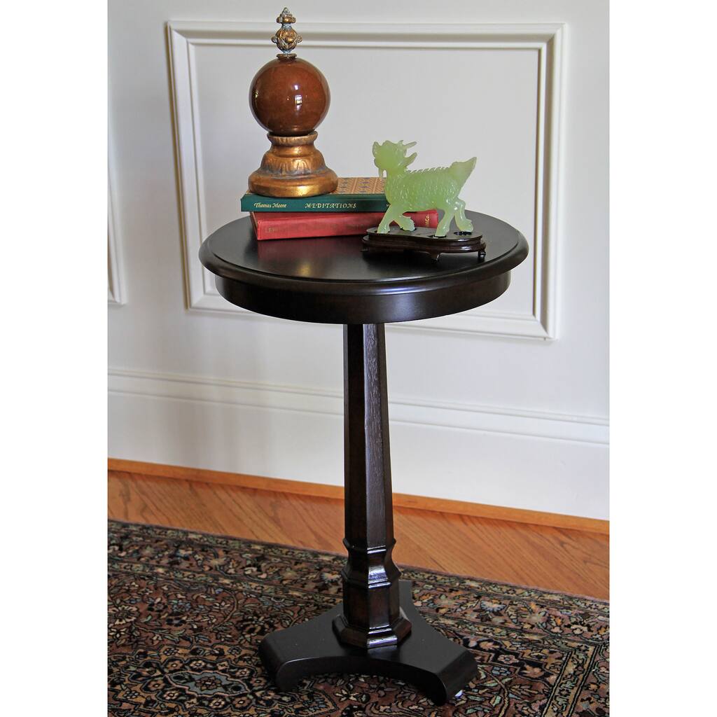 Column Espresso Side Table
