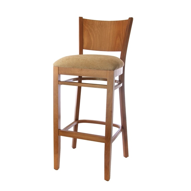 Hendrix Cherry and Wheat Beech Wood Barstool