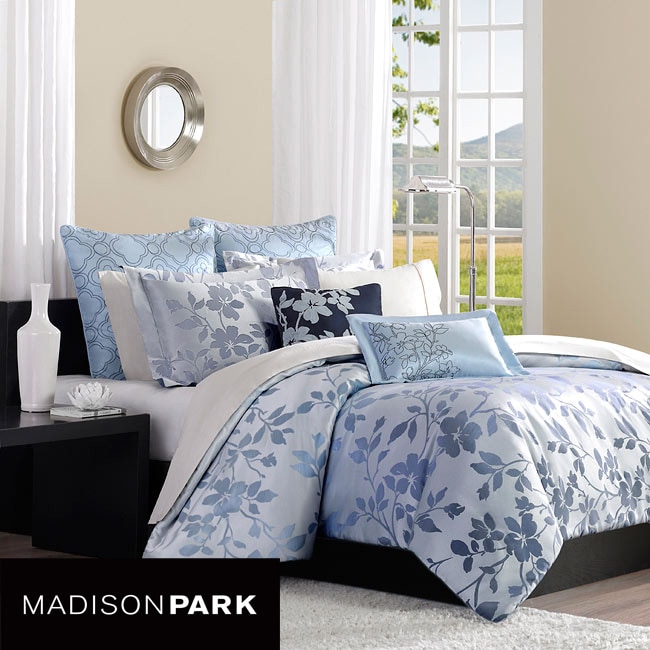 Madison Park Eden King size 7 piece Duvet Cover Set  