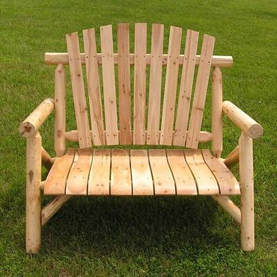 White Cedar 4-foot Log Love Seat