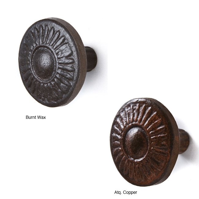 Set of 6 Recycled Iron Mia Knobs (India)  