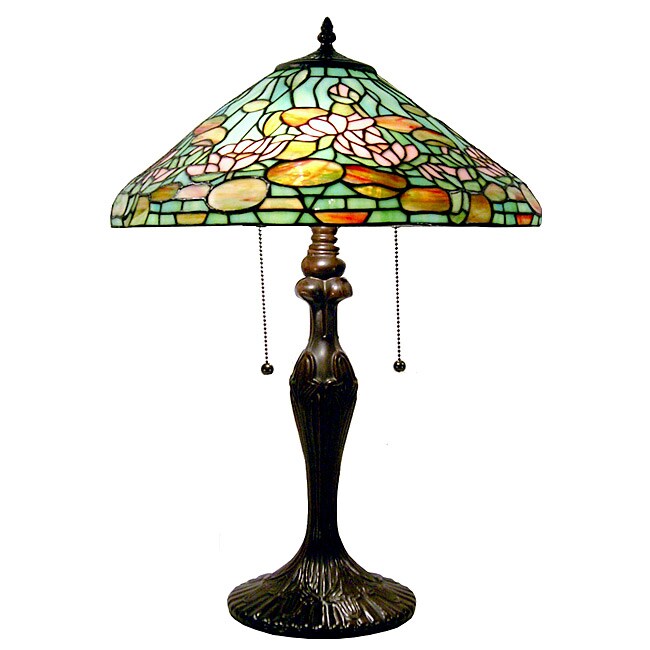 Shop Warehouse of Tiffany Water Lily Table Lamp - Free Shipping Today ...
