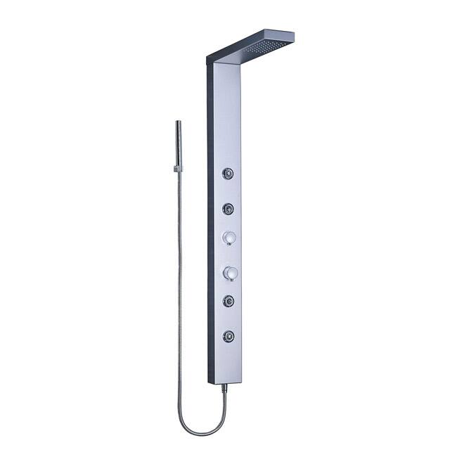 Aston 55-in Aluminum 4-Jet Multifunction Massaging Luxury Shower Panel Tower
