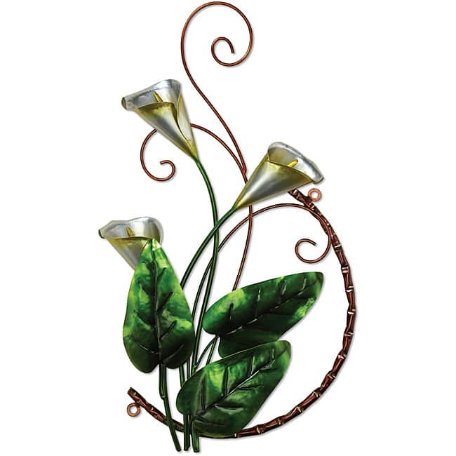 Deco Breeze Metal Calla Lily Wall Decor