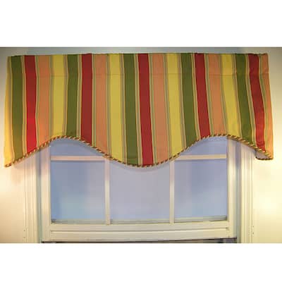Manchester Autumn Stripe Cornice Valance