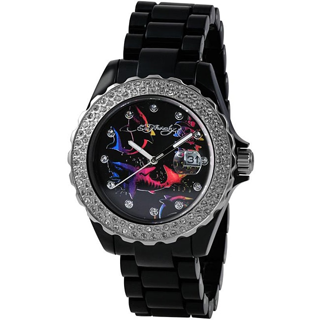 Ed Hardy Womens Black Roxxy Watch  