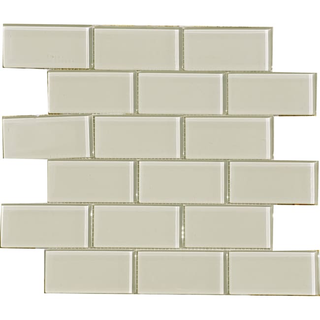 Smoke 2x4 inch Shiny Glass Tiles (pack Of 11)